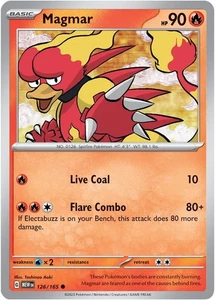 Magmar 126/165 Sv: Scarlet & Violet 151 Reverse Holo - Picture 1 of 1