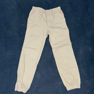 Calvin Klein Boys Size 5 Khaki Pants With Elastic Leg Bottom NWT - Picture 1 of 4