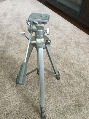 VTG Sunset Model GD-3000 Camera Tripod With Pan Tilt Head 60" Max Height Used - Image 1 of 4