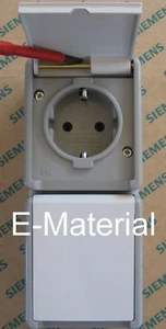 Siemens Schuko Steckdose Aufputz 2-fach IP44 AP 5UB4723 - Bild 1 von 7
