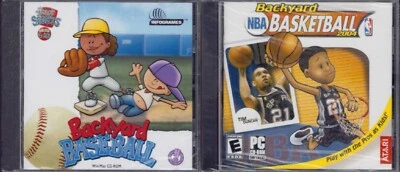 Backyard NBA Basketball 2004 & Backyard Baseball Pc New XP Prod Playing As Kids - Image 1 of 2