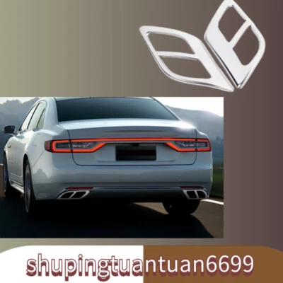 Tubo de ponta de silenciador de escape traseiro de aço inoxidável para Lincoln Continental 2017-2021 - Imagem 1 de 4