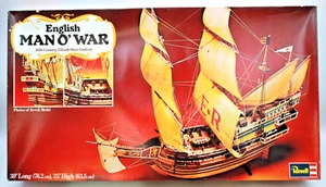 1974 Revell Man O'War English Clipper Ship Plastic Model Kit #H357 Open Bx Parts - Picture 1 of 15