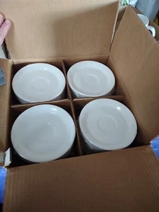 36 Syracuse China Teacup Plates White Restaurant Quality  - Picture 1 of 5