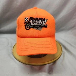 Vintage Purina Chow Hat Snapback Cap Made In USA Style Master Orange Champions - Picture 1 of 7