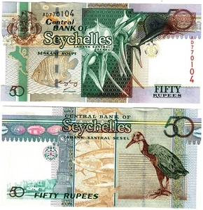 2005 Seychelles P39a 50 Rupees Banknote UNC - Picture 1 of 1