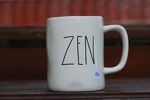 Rae Dunn New ZEN Mug Cream Magenta Artisan Magnolia Farmhouse  - Picture 1 of 3
