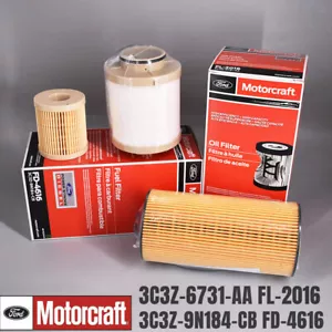 FD4616 FL2016 Oil & Fuel Filter Kit For 03-07 6.0L Motorcraft Powerstroke Diesel - Picture 1 of 7