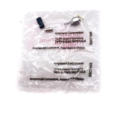 Amphenol 901-9511-12SF RF Coaxial SMA Straight Connector Plug 50 Ohm 12.4 GHz - Image 1 of 4