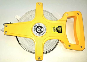 1 Stk. HKB® Maßband 30m Fiberglass Rollbandmaß Bandmaß Rahmen ist gelb - Bild 1 von 3