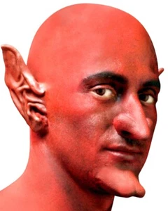 RED DEVIL WOOCHIE PROFESSIONAL LATEX BALD SKIN HEAD CAP STAGE THEATRICAL WIG - Picture 1 of 2