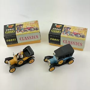 Boxed Corgi Classics 9013 1915 Ford Model T And Another Ford Model T - Picture 1 of 21