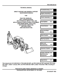 John Deere 410 Backhoe Loader Service Repair Manual - Picture 1 of 1