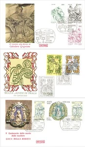 Vatican City 1982 Gregorian Calendar Artist Luca Della Robia Saintress Agnes FDC - Picture 1 of 7