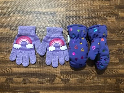 2 Stück: 1 Stück Handschuhe Markenlos und 1 Stück Fäustlinge Basic Edition 3M Thinsulate - Bild 1 von 4