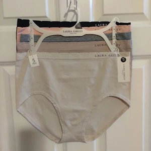 NEW Laura Ashley Women's 5 pc Briefs Size 2X Assorted Colors - Picture 1 of 6
