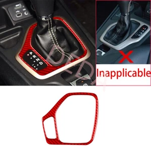 Red Carbon Fiber Car Gear Shift Inner Panel Trim Fit For Jeep Cherokee 2014-2018 - Bild 1 von 15