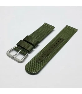 SEIKO 4A212JL 22mm Green Nylon Band + Pins | SNZG09 Military Watch Strap GENUINE - Picture 1 of 2