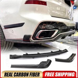 REAL Carbon Fiber Rear Bumper Diffuser Lip Spoiler Splitter For BMW X7 G07 19-23 - Bild 1 von 16