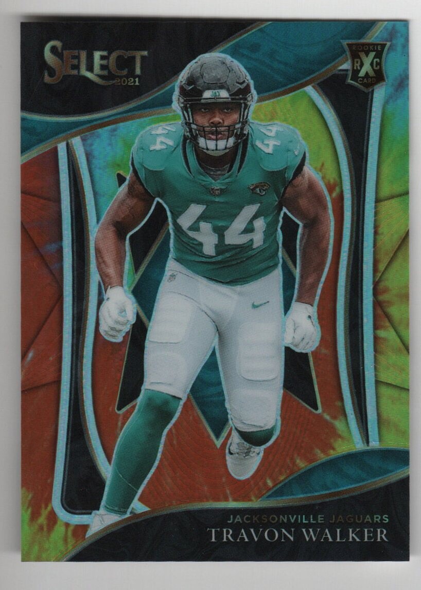 2021 Panini Select Travon Walker Tie-Dye Prizm XRC Rookie 11/25 Jaguars