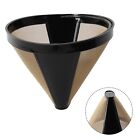 Easy to Use Stainless Steel Mesh Basket Coffee Filter for Cone Coffeemakers