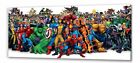 Marvel super heroes  Canvas 20"x10"  Framed Picture V1