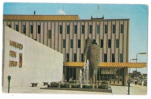 PUBLIC LIBRARY Hennipin & Minneapolis Nicollete Ave Minnesota Postcard MN 1964 - Picture 1 of 2