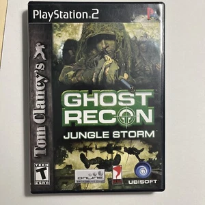 Tom Clancy's Ghost Recon: Jungle Storm (Sony PlayStation 2, 2004) en caja PS2 - Imagen 1 de 3