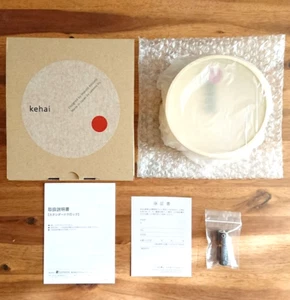 Wanduhr Kehai Holz Lemnos Aluminium φ130×d55mm KM22-01 YE Gelb Neu Japan 13w - Bild 1 von 18