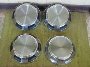 86-96 Dodge 3/4 1 Ton Dog Dish HUBCAPS 12" Set of 4 Truck Van 16 16.5" D200 D300 - Bild 1 von 6