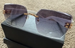Christian Dior Sunglasses Purple Lense / White Frame - Picture 1 of 5