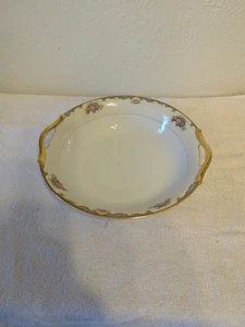 Cuenco para servir Noritake Versona chapado en oro con patrón floral Japón - Imagen 1 de 9