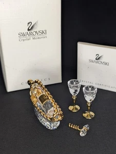 Set vino vintage Swarovski Crystal Memories con scatola e certificato di autenticità classici ritirati - Foto 1 di 9