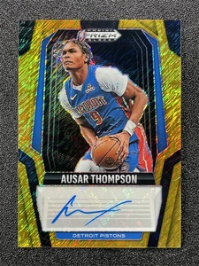 2024-25 Panini Prizm Black Ausar Thompson Signatures Gold Shimmer FOTL Auto /10 - Picture 1 of 2