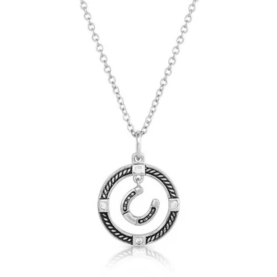 Collar colgante herradura occidental Montana Silversmiths (suerte del dibujo... Foto 1 de 2