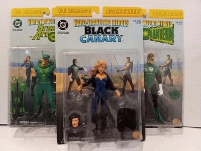 DC DIRECT - HARD TRAVEL HEROES - GL / GA / BLACK CANARY - CONJUNTO COMPLETO - 2000 - Imagem 1 de 4