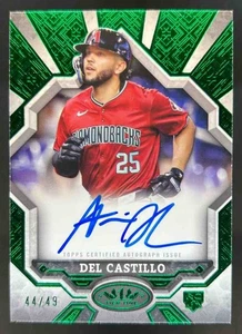 2025 Topps Tier One Adrian Del Castillo Break Out Auto Green Foil RC #44/49 - Picture 1 of 2