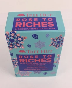 Tree Hut Rose To Riches Gift Set 3 Pc Moroccan Collection Wash Scrub Lotion - Picture 1 of 6