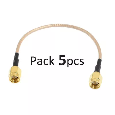 Lot 5pcs 6.5'' RG316 SMA Male to SMA Male plug RF Pigtail Coax Jumper Cable - Image 1 of 2