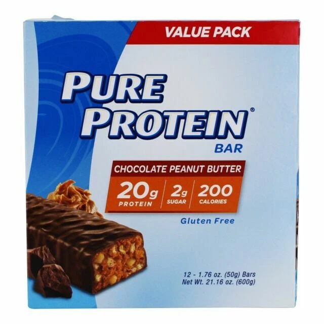 Pure Protein Bar, Chocolate Peanut Butter - 12 Count