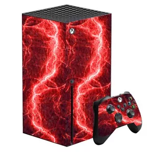 Fundas de vinilo personalizadas eléctricas rojas para Xbox serie X, pegatinas de cubierta calcomanía envolvente - Imagen 1 de 5