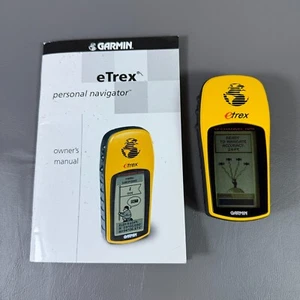 Garmin eTrex 12 Channel GPS Yellow Handheld Personal Navigator Tested Working - Picture 1 of 11