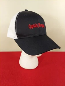 Sombrero de malla Captain Morgan Snapback bordado negro blanco - Imagen 1 de 10