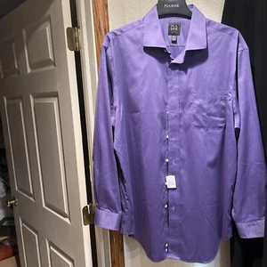 Jos. A. Bank Men's Tailored Fit Traveler Dress Shirt 17 1/2-35 Travelers Fit NWT - Picture 1 of 6