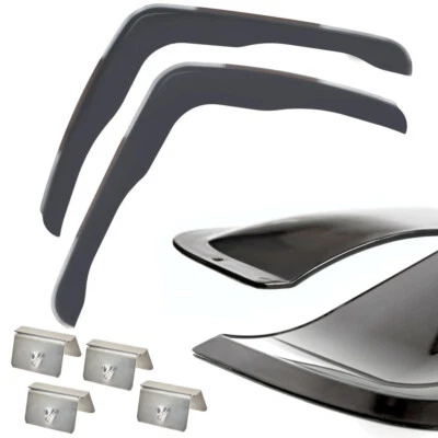 Deflector de viento para Mercedes Actros MP4 MP5 deflector de lluvia camión protección solar negro