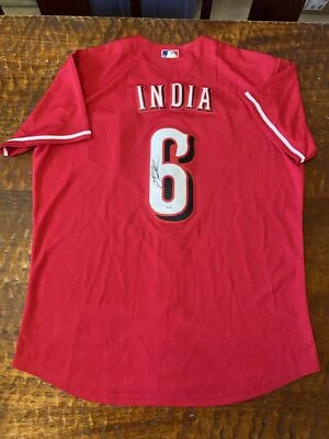 Jonathan India Signed Cincinnati Reds Jersey PSA DNA Coa Autographed - Image 1 of 4