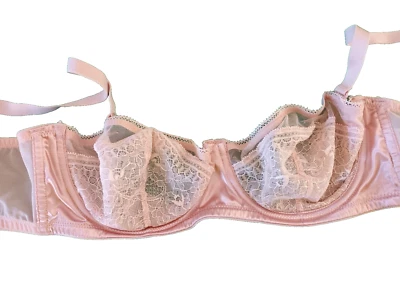 Sujetador sin tirantes semi transparente con aros H&M Blush Reino Unido 38C Foto 1 de 3