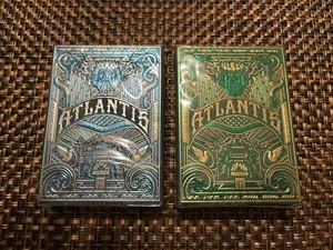 Atlantis Spielkarten Set (Rise #1268/3000 Sink #0343/3000) Riffle Shuffle - Bild 1 von 12