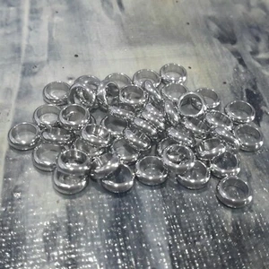 304 Stainless Steel Ring Spacers, 6x2mm, Hole 4mm, 50 pieces, Free postage - Picture 1 of 2