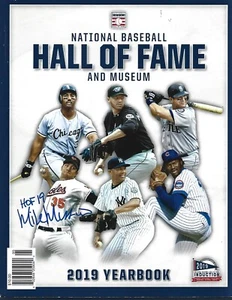 YANKEES ORIOLES LEGEND MIKE MUSSINA SIGNED 2019 BASEBALL HALL OF FAME PROGRAM - Picture 1 of 1